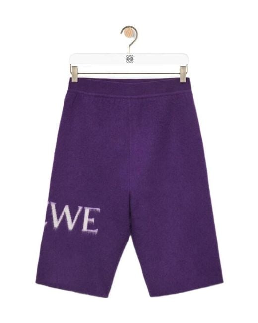Loewe Purple Cycling Shorts