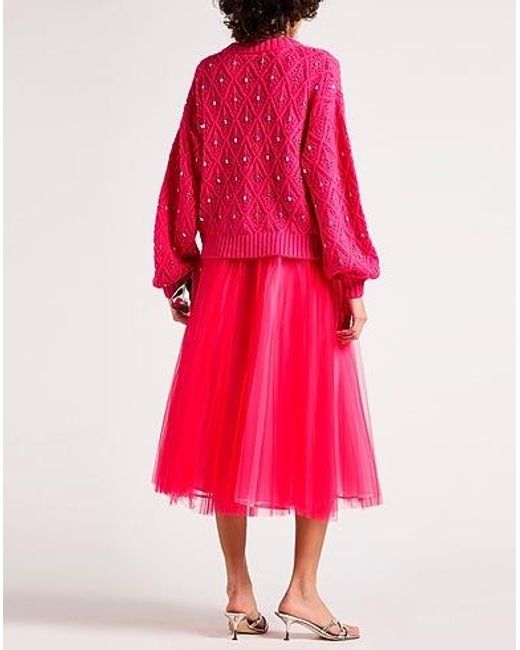 Farm Rio Pink Solid-Color Knitted Cardigan