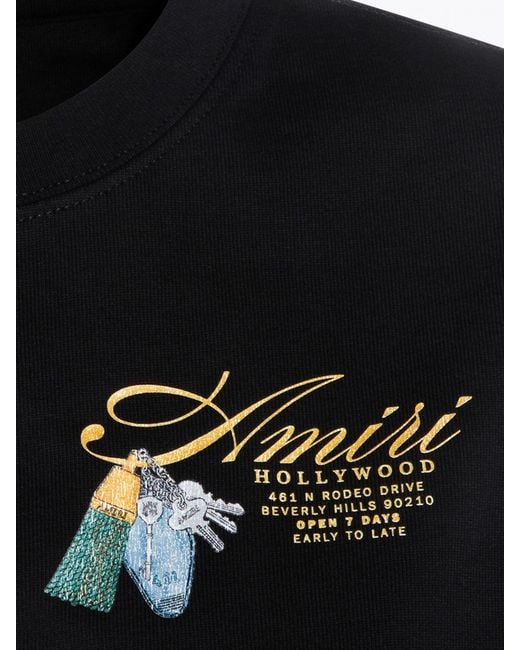 Amiri Black Crewneck T-Shirt