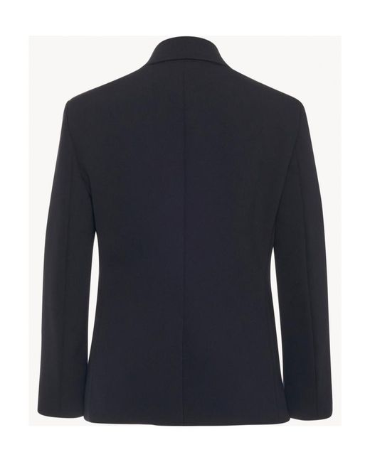 The Row Blue Single-Breasted Blazer
