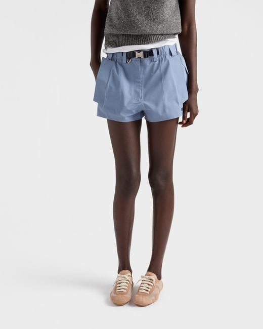 Prada Pink Mesh-Panelled Lace-Up Sneakers