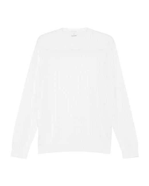 Eleventy White Crew-Neck T-Shirt for men
