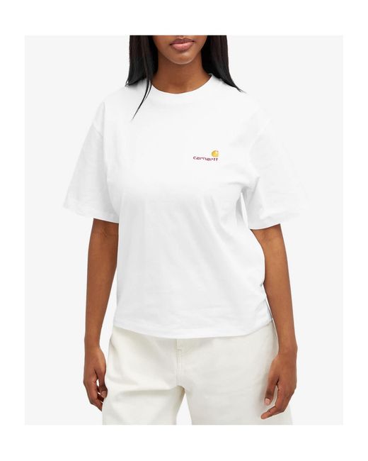 Carhartt White American Script Organic Cotton T-Shirt