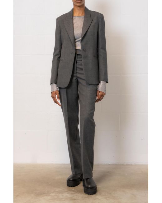 Seventy Gray Belt-Loop Casual Pants
