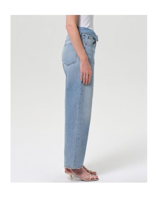 Agolde Blue Echo Straight-Leg Jeans
