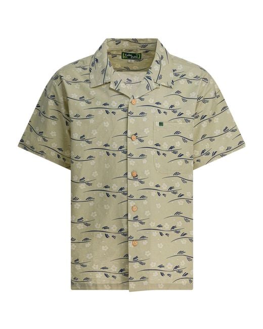 Montbell Green Printed Shirt for men