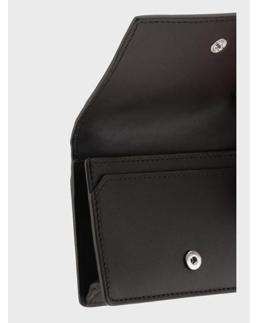 Bottega Veneta Black Flip Wallet for men