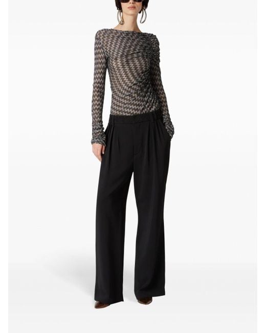 Missoni Black Dart-Detailing Trousers