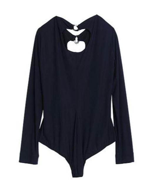 Burberry Blue Solid-Color Stretch Shirt
