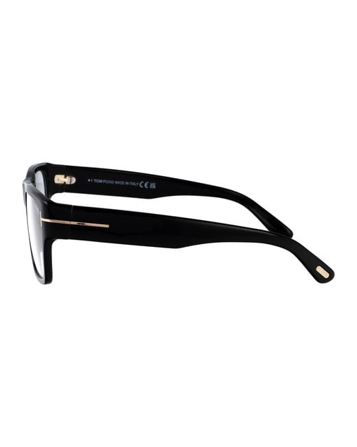 Tom Ford White Eyewear Rectangular Frame Glasses for men