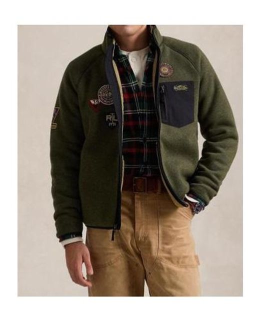 Polo Ralph Lauren Green Fleece Jacket for men