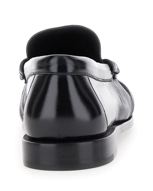 Saint Laurent Black Le Loafer Slip-On Loafers