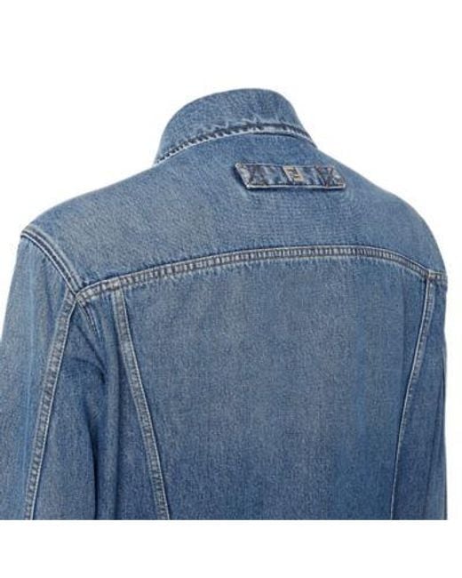 Fendi Blue Denim Jacket for men