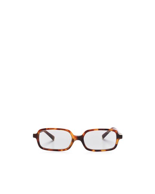 Miu Miu White Rectangular Sunglasses