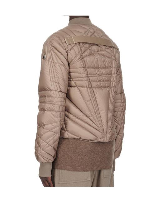 Moncler Brown Moncler Rick Owens Megapenta Flight Jacket for men