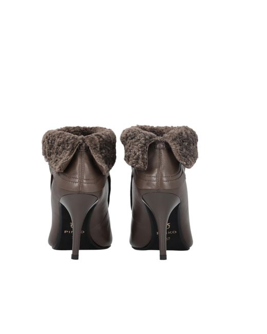 Pinko Brown 70Mm Lucy 25 Boots