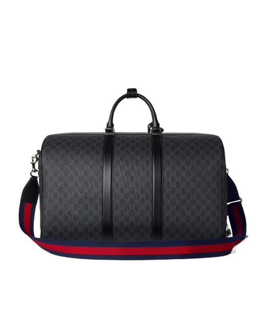Gucci Black Gg Monogrammed Duffle Bag for men