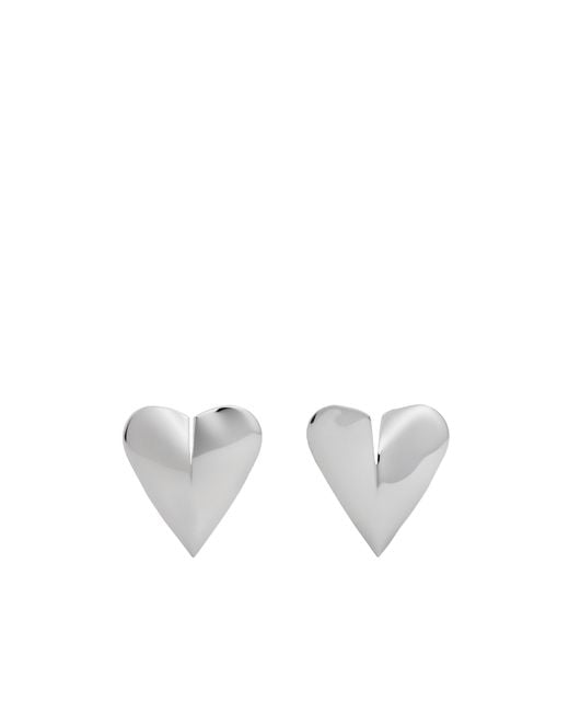 Alaïa White Alaïa Le Coeur Mini Torn Earrings
