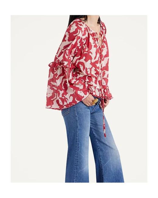 LaDoubleJ Red X Mother Boho Blouse