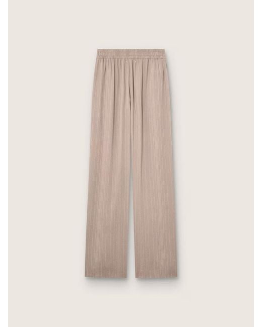 Golden Goose Deluxe Brand Natural Pinstripe Elasticated Waist Pants