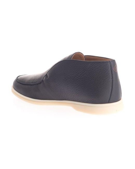 Loro Piana Blue Ankle Boots for men
