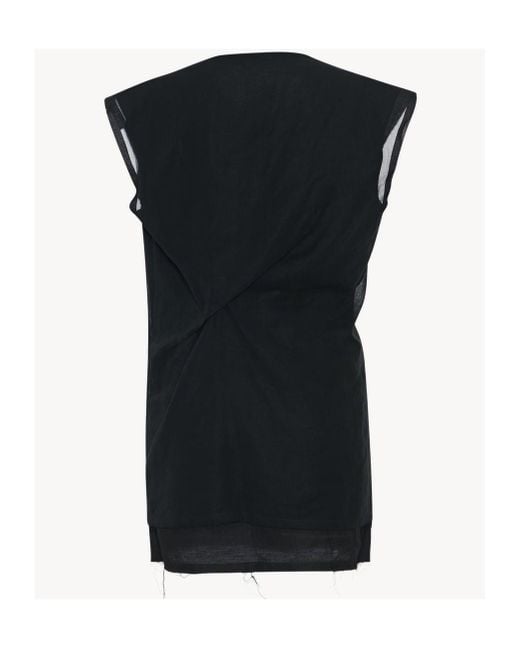 The Row Black Inawa Draped Top