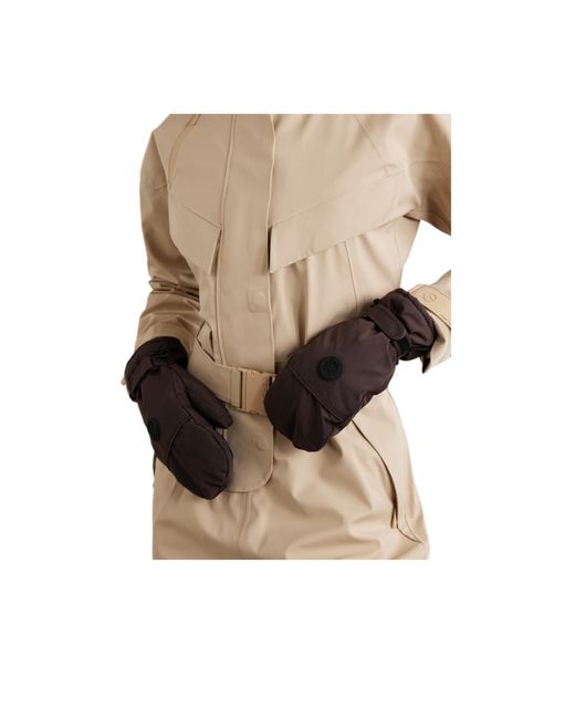 Yves Salomon Black Insulated Ski Mittens