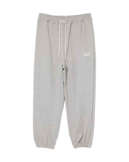 Comme des Garçons Gray Drawstring Trousers for men