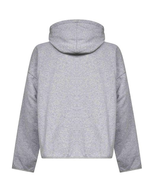 MM6 by Maison Margiela Gray Drawstring Hoodie for men