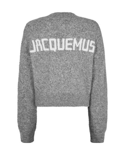 Jacquemus Gray Logo Jumper