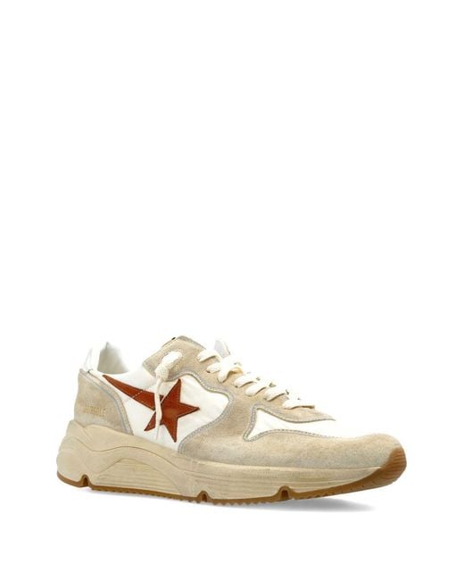 Golden Goose Deluxe Brand Natural Running Sole Lace-Up Sneakers for men