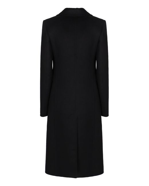 The Row Black Long Single-Breasted Coat