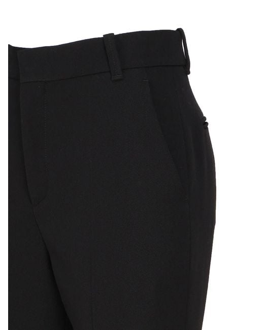 Chloé Black Chloé Cropped Tailored Trousers