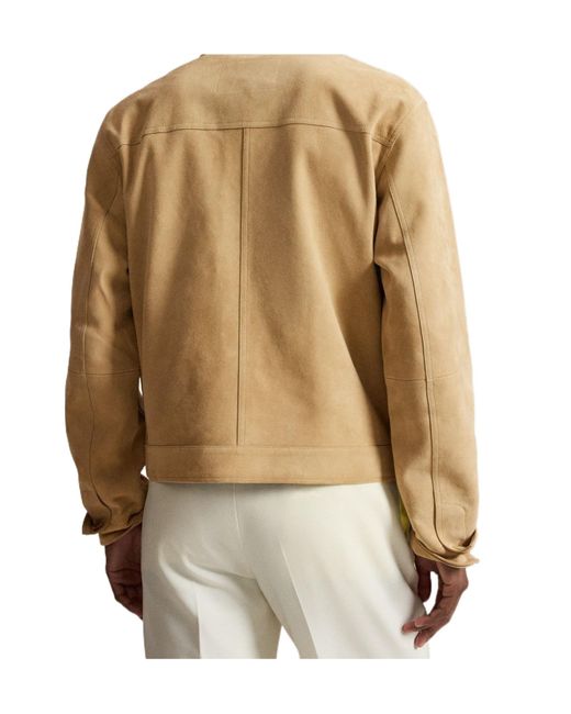 Polo Ralph Lauren Natural Suede Button-Up Jacket for men