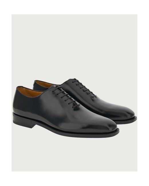 Ferragamo Black Square Head Niujin Shoes for men