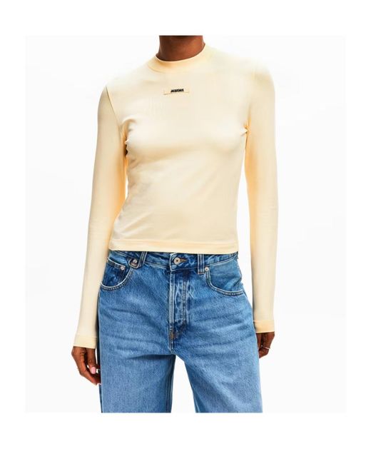Jacquemus Natural Long-Sleeved T-Shirt
