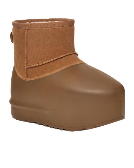 Ugg Brown Classic Mini Pumped Molded Boots