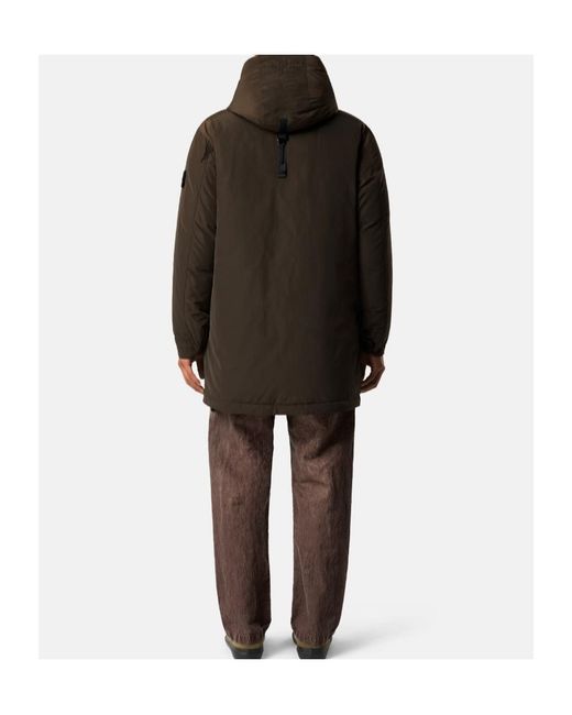 Stone Island Multicolor Buttoned Hooded Coat for men