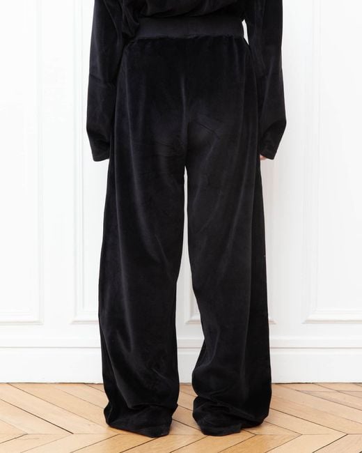 Baserange Black Elastic Waistband Casual Pants