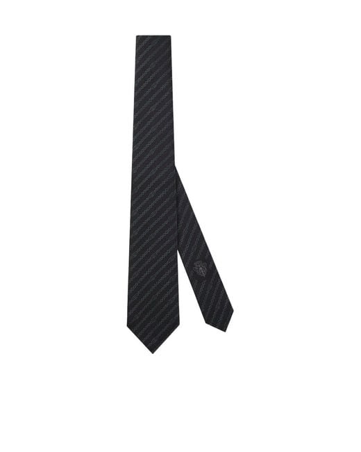 Gucci Multicolor Interlocking G Chain Silk Tie for men