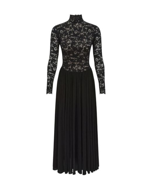 Zimmermann Black Lace Jersey Dress