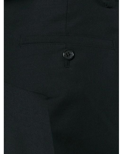 Junya Watanabe Black Wide Leg Cropped Trousers
