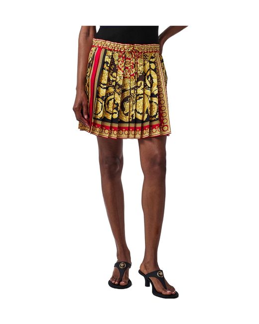 Versace Metallic Mini Skirts