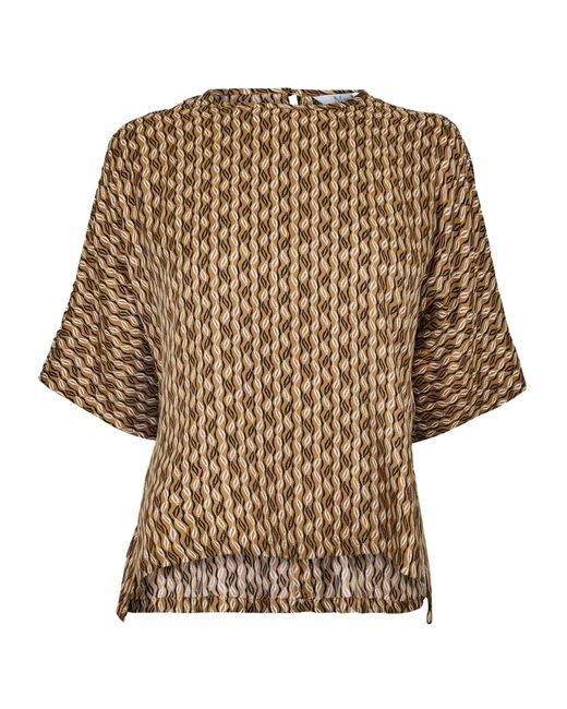 Max Mara Brown Printed Cover-Up