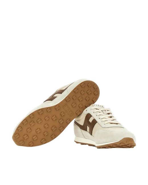 Hogan White Athletic Low-Top Sneakers for men