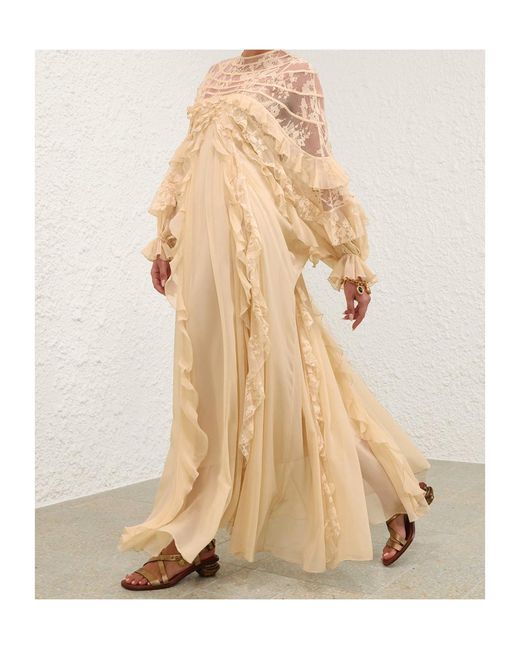 Zimmermann Natural Rebellion Splice Billow Dress