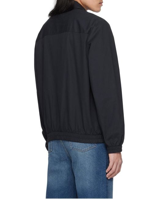 A.P.C. Blue Gilbert Zipped Shirt Jacket for men