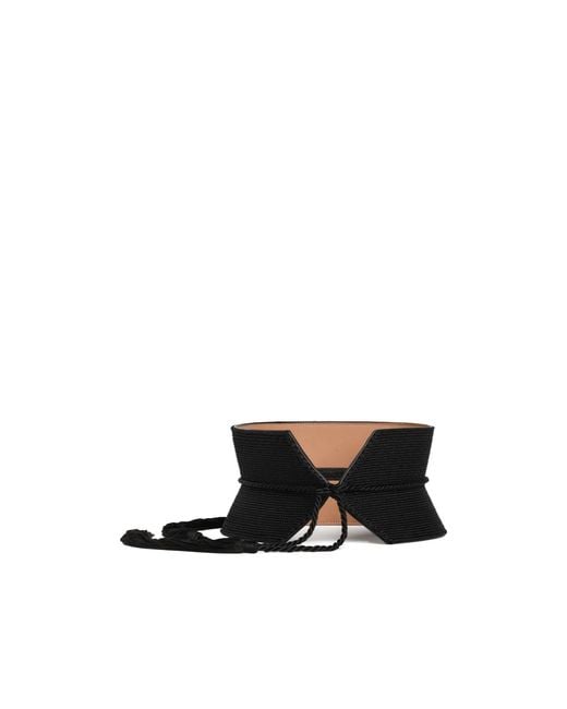 Alaïa White Alaïa Bustier Corded Tassel Belt