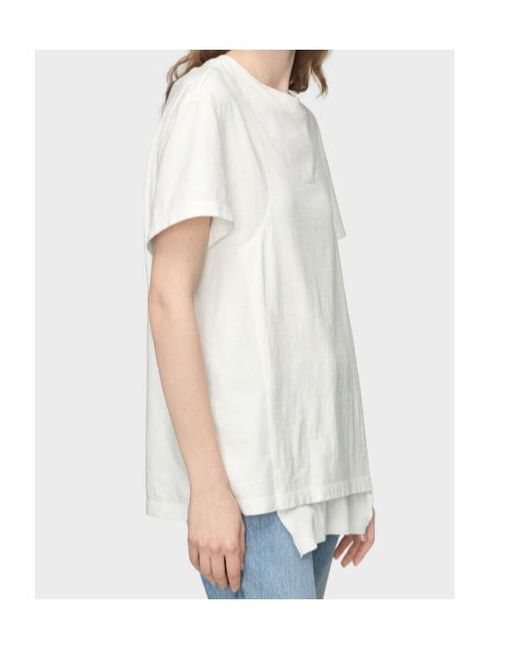 Maison Margiela White Layered Effect T-Shirt