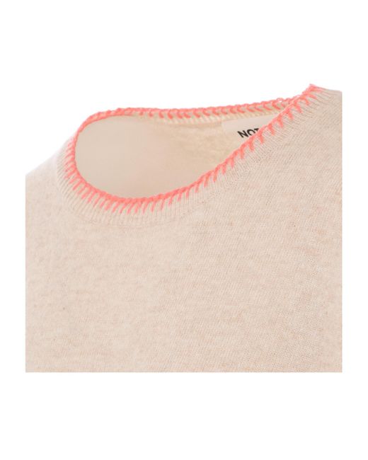 Not Shy Natural Charlie Embroidered Sweater